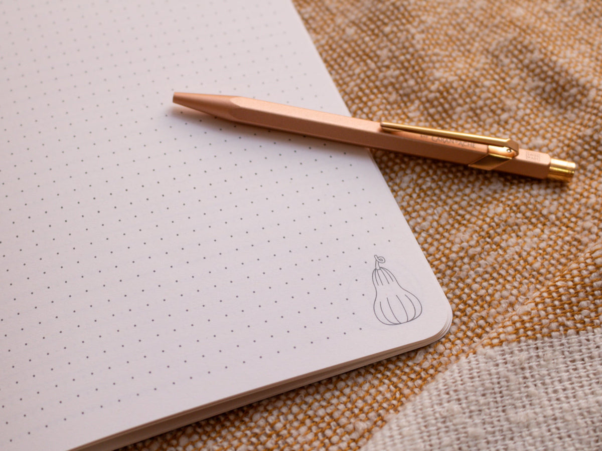 A5 Handmade Notebook with Pumpkin Design