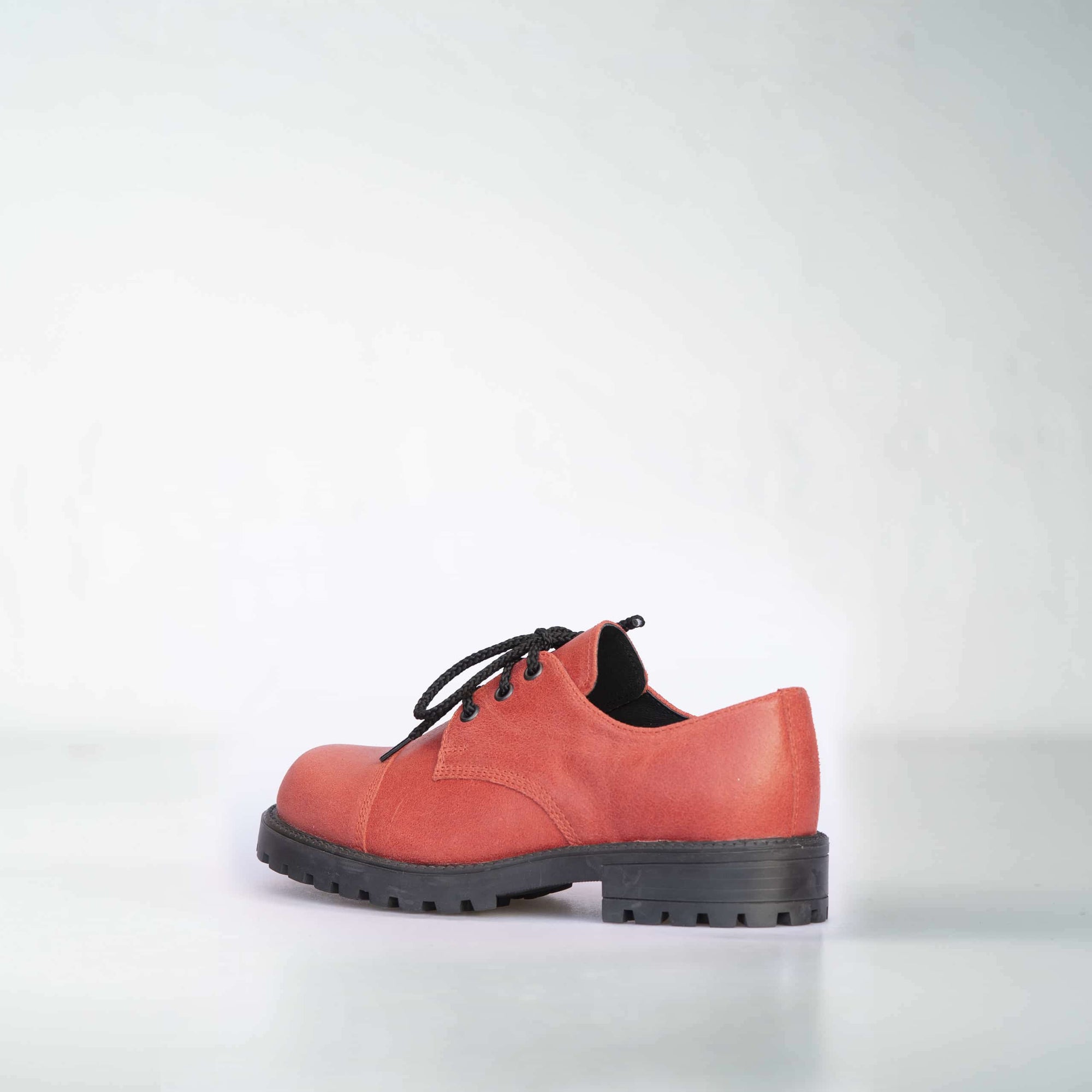 Red Leather Unisex Everyday Shoes