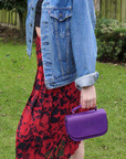 Aura Handmade Leather Bag - Purple