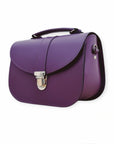 Olympia Handmade Leather Bag - Purple