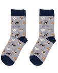 Purple Dog Pet Pair Bamboo Sock Set