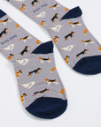 Purple Dog Pet Pair Bamboo Sock Set
