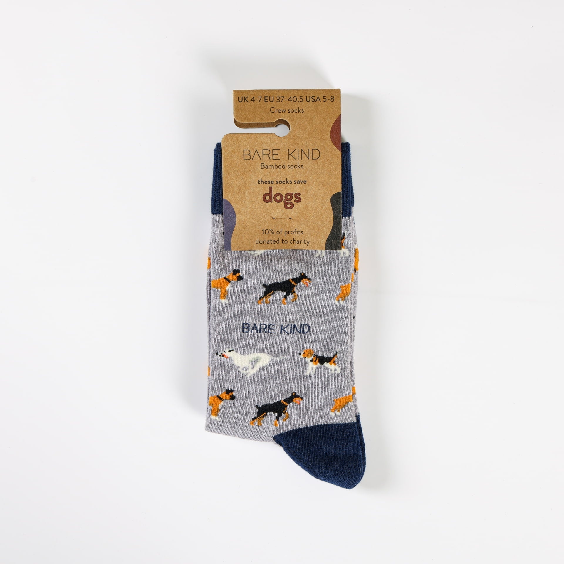 Purple Bamboo Dog Socks