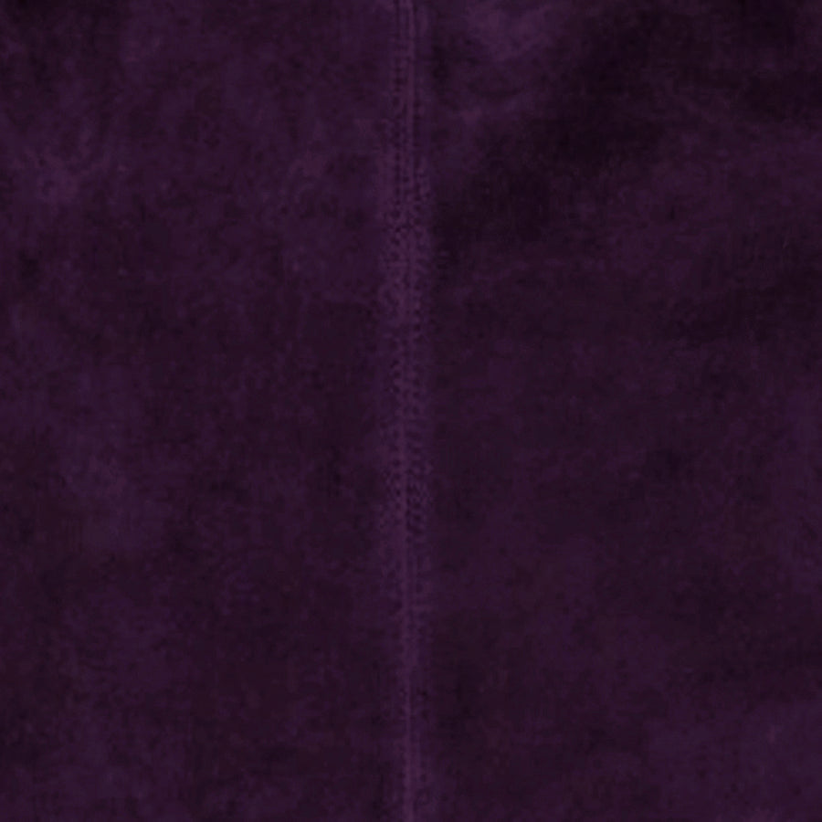 Suede Leather Hobo Boho Shoulder Bag Purple