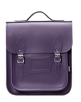 Handmade Leather City Backpack - Purple