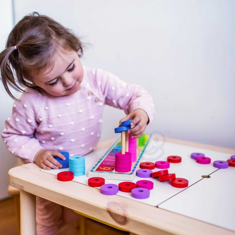Wooden Colour and Counting Puzzle for Toddlers