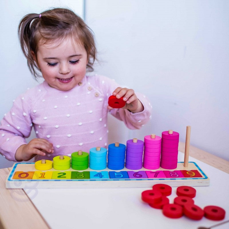 Wooden Colour and Counting Puzzle for Toddlers