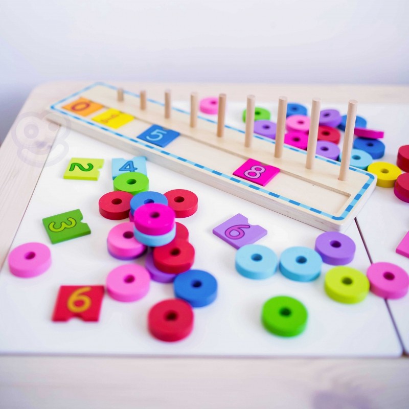 Wooden Colour and Counting Puzzle for Toddlers