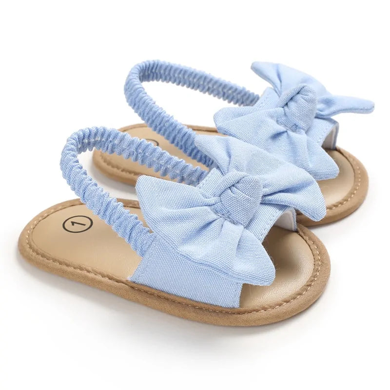 Baby Girls Bow Knot Sandals - Stylish & Comfortable Summer Footwear for 0-18 Months by Baby Lamby at brixbailey.com