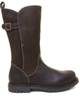 Waterproof Mid Calf Zip Up Boots in Brown