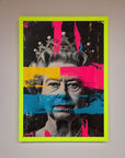 Queen Elizabeth Paint Splatter Framed Wall Art