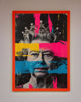 Queen Elizabeth Paint Splatter Framed Wall Art