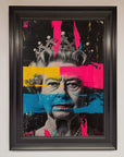 Queen Elizabeth Paint Splatter Framed Wall Art