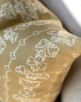 Quill Square Cushion - Hay Yellow