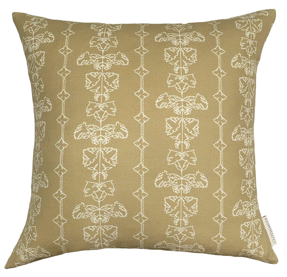 Quill Square Cushion - Hay Yellow