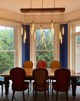 15 Light Oak Beam Chandelier | Large Kitchen Island & Statement Dining Lighting UK