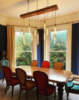 15 Light Oak Beam Chandelier | Large Kitchen Island & Statement Dining Lighting UK