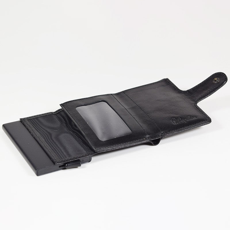 Leather Wallet with RFID NFC Blocking and Card Holder