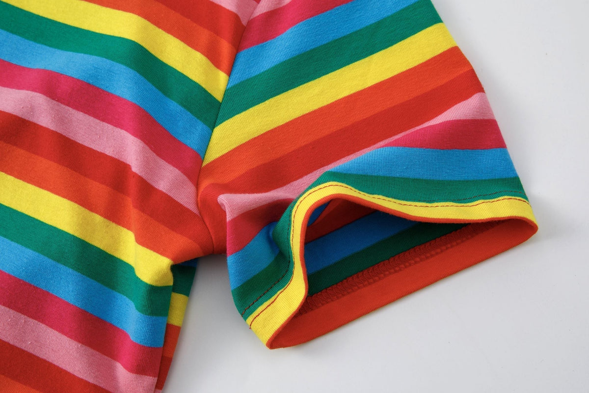 Rainbow Breastfeeding Skater Dress | Colourful Nursing Dress | MilkyMoon