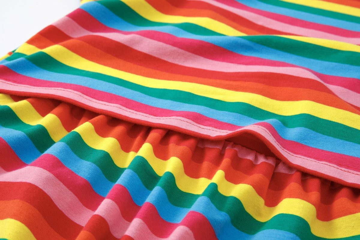 Rainbow Breastfeeding Skater Dress | Colourful Nursing Dress | MilkyMoon