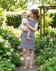 Rainbow Leopard Breastfeeding Dress | Knee Length Nursing Dress