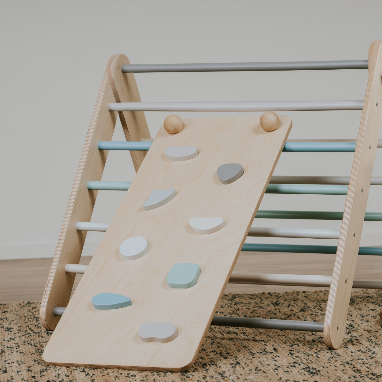 Pastel Climbing Ramp for Playsets and Indoor Fun