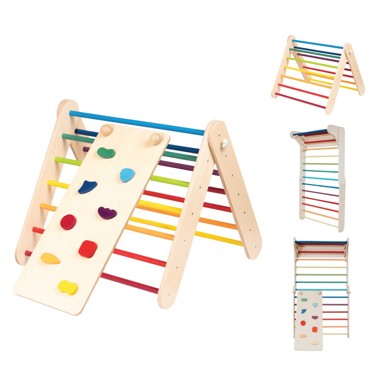 Rainbow Climbing Ramp for Kids Play Set