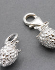 Raspberry Silver Charm