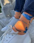 Orange Lover Bamboo Sock Set of 3