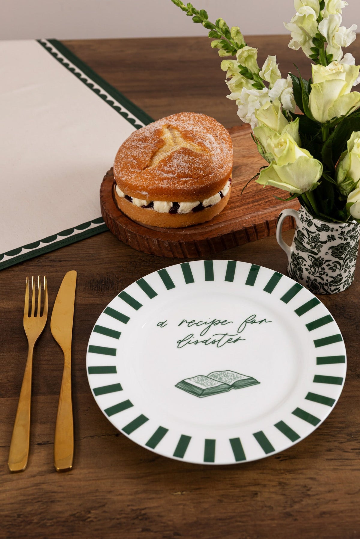 Recipe For Disaster Bone China Plate