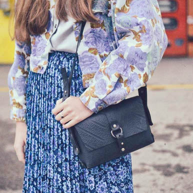 Reina Recycled Rubber Vegan Handbag