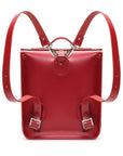 Handmade Leather City Backpack - Red