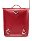 Handmade Leather City Backpack - Red