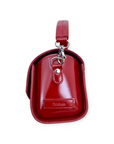Bauble Handmade High Shine Leather Handbag - Red