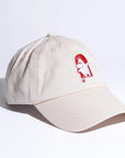 Red Cross White Cotton Cap for Adults
