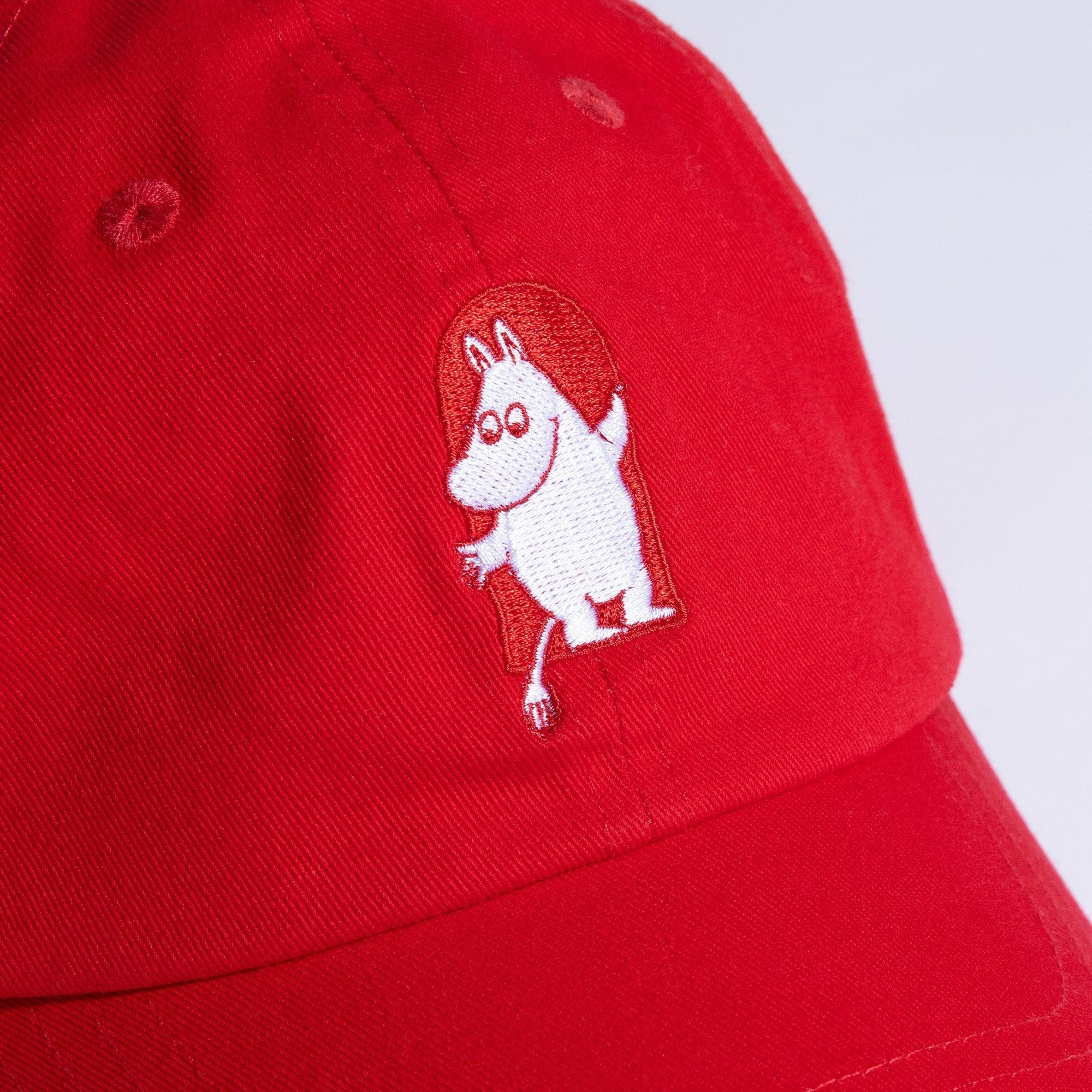 Red Cotton Moomin Cap for Adults