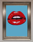 Red Lips Contemporary Framed Poster