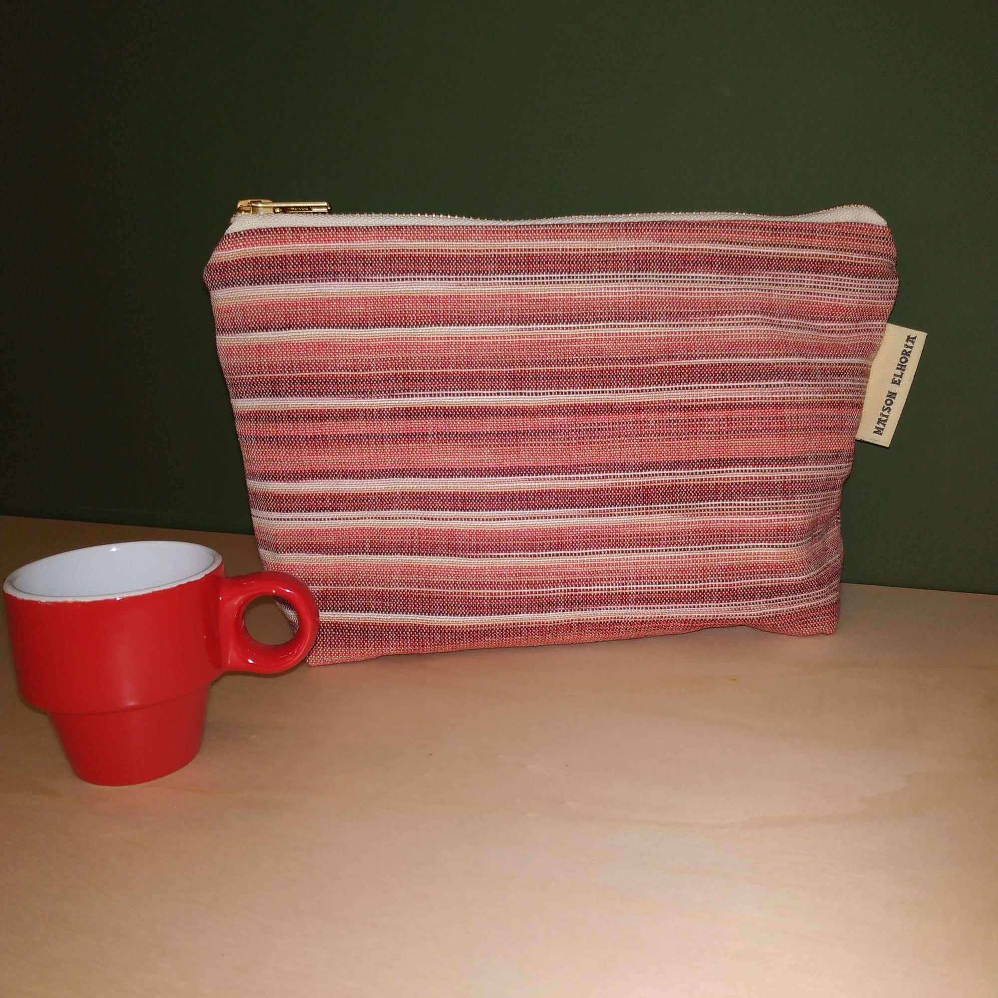 Wash Bag Small Red Farm