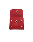 Handmade Leather Simple Coin Purse - Red