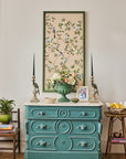Regal Green Parrot Large Candlestick 39cm