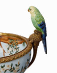 Regency Style Pillar Urn with Bowl and Birds