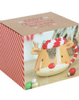 Christmas Reindeer Ceramic Mug and Sock Set