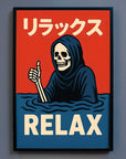 Relax Grim Reaper Print