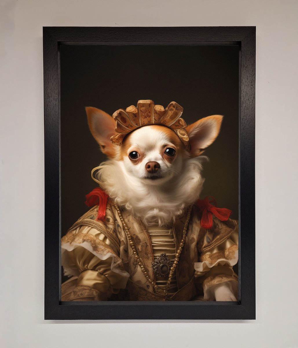 Renaissance Chihuahua Framed Print