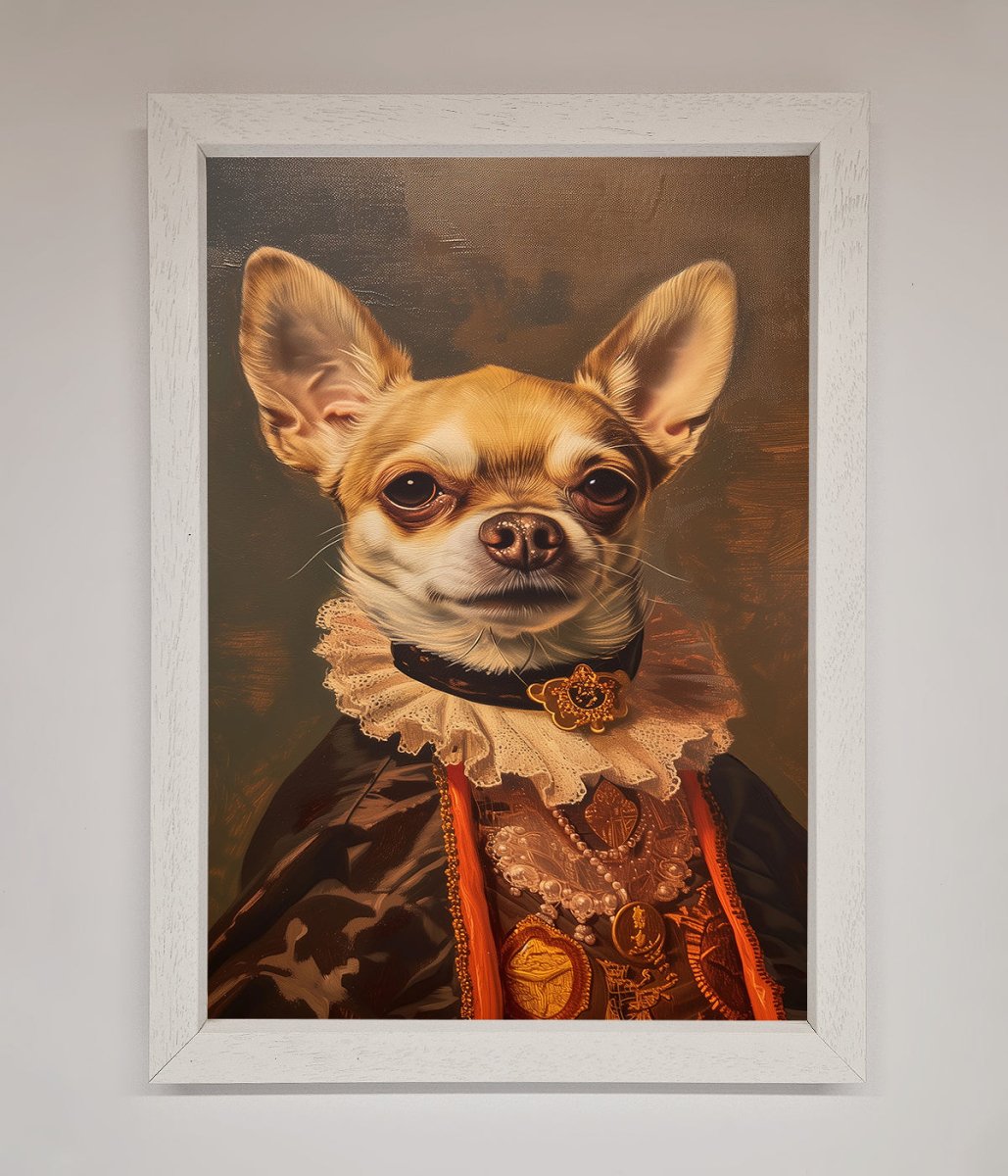 Renaissance Chihuahua Framed Print