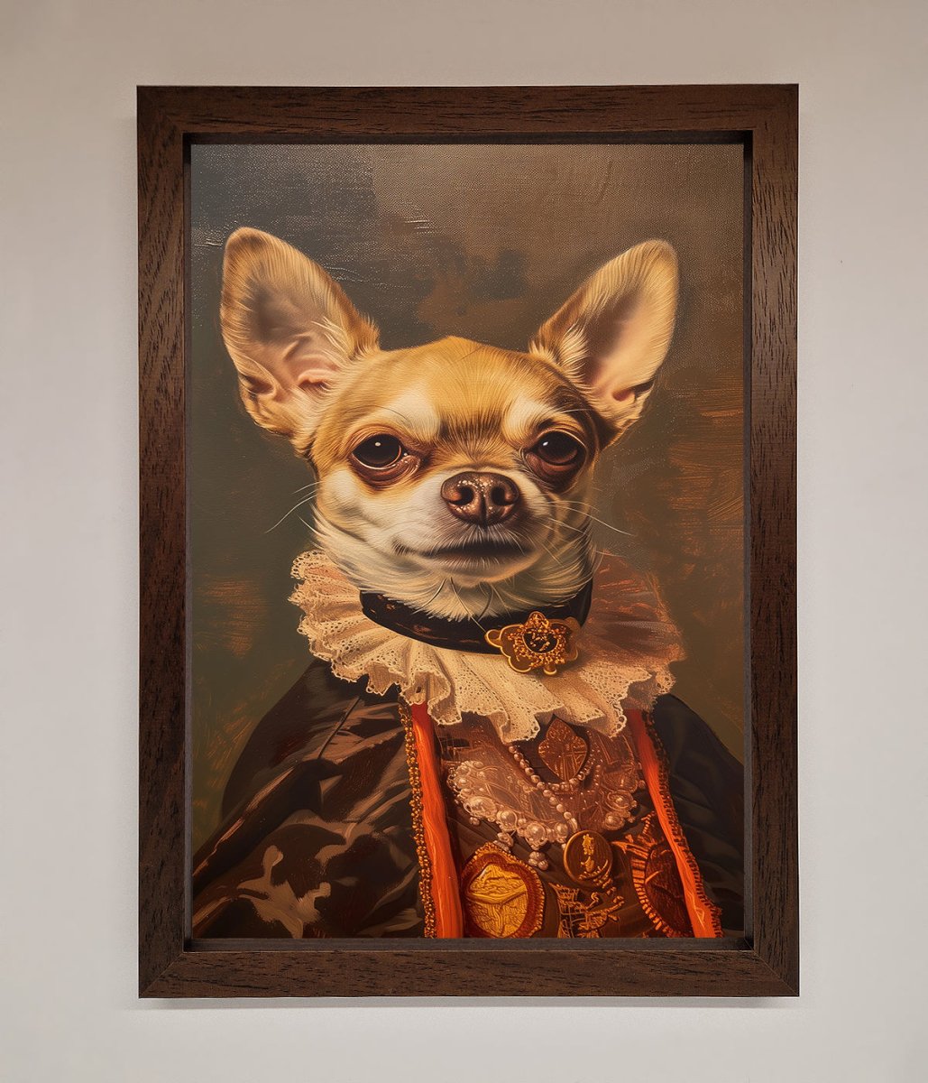Renaissance Chihuahua Framed Print
