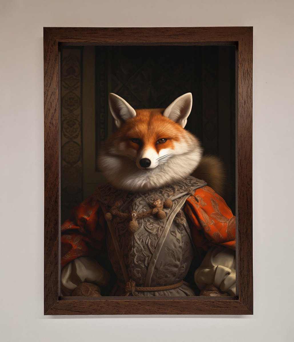 Renaissance Fox Framed Poster