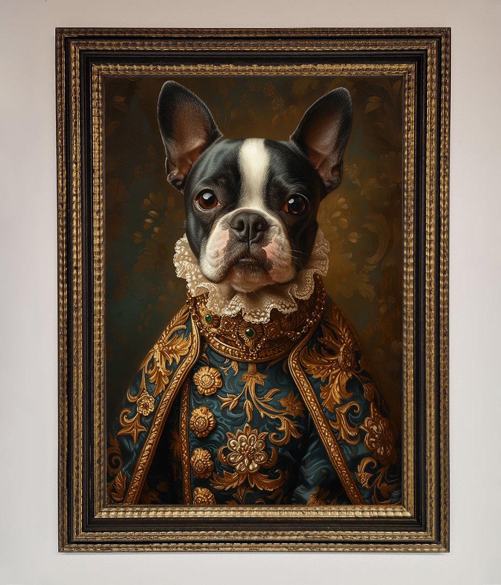 Renaissance French Bulldog Framed Print