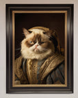 Renaissance Grumpy Cat Framed Print