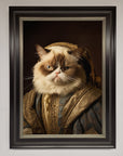 Renaissance Grumpy Cat Framed Print